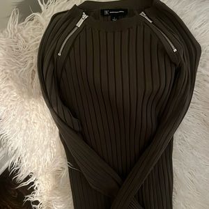 INC.. never worn, olive green large sweater..